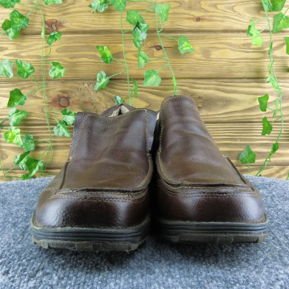 Dockers Men Loafer Shoes Brown Leather Slip On Size 13‎ Medium